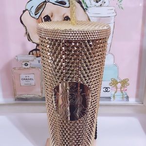 New Chrome Starbucks tumbler .